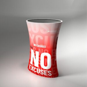 SEG Promo Stand Οβάλ Προωθητικό Τραπέζι Ύφασμα