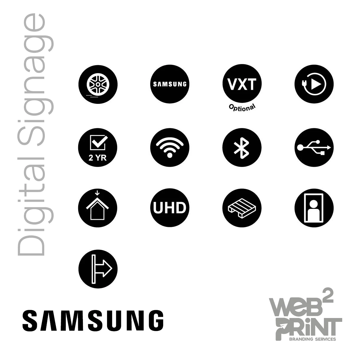 Διαφημιστική Οθόνη Βιτρίνας Samsung Digital Signage Τροχήλατη (5) Διαφημιστική Οθόνη Βιτρίνας Samsung Digital Signage Τροχήλατη