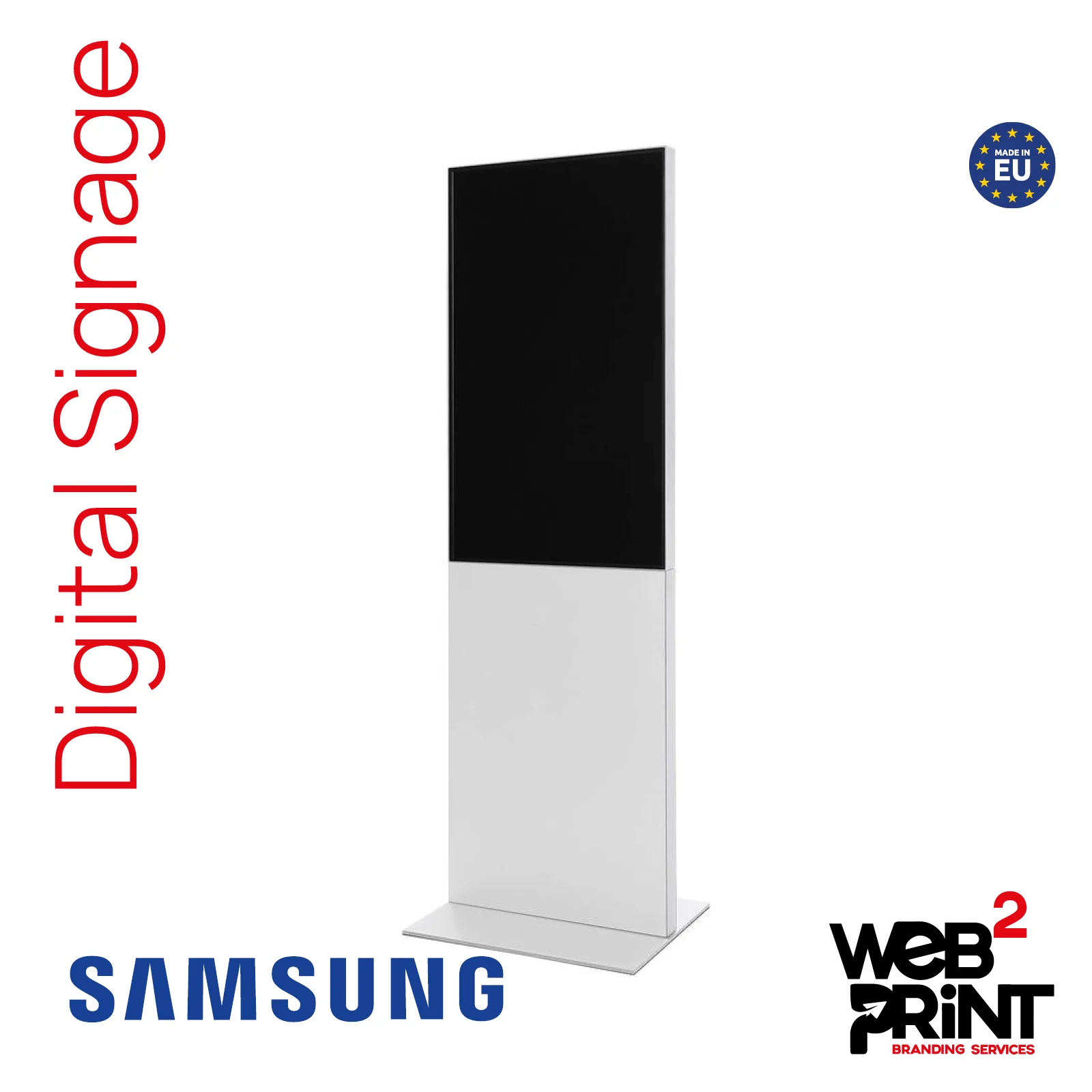 Διαφημιστική Οθόνη Samsung Digital Signage Λευκή Web2Print2 Διαφημιστική Οθόνη Samsung Digital Signage Λευκή Web2Print