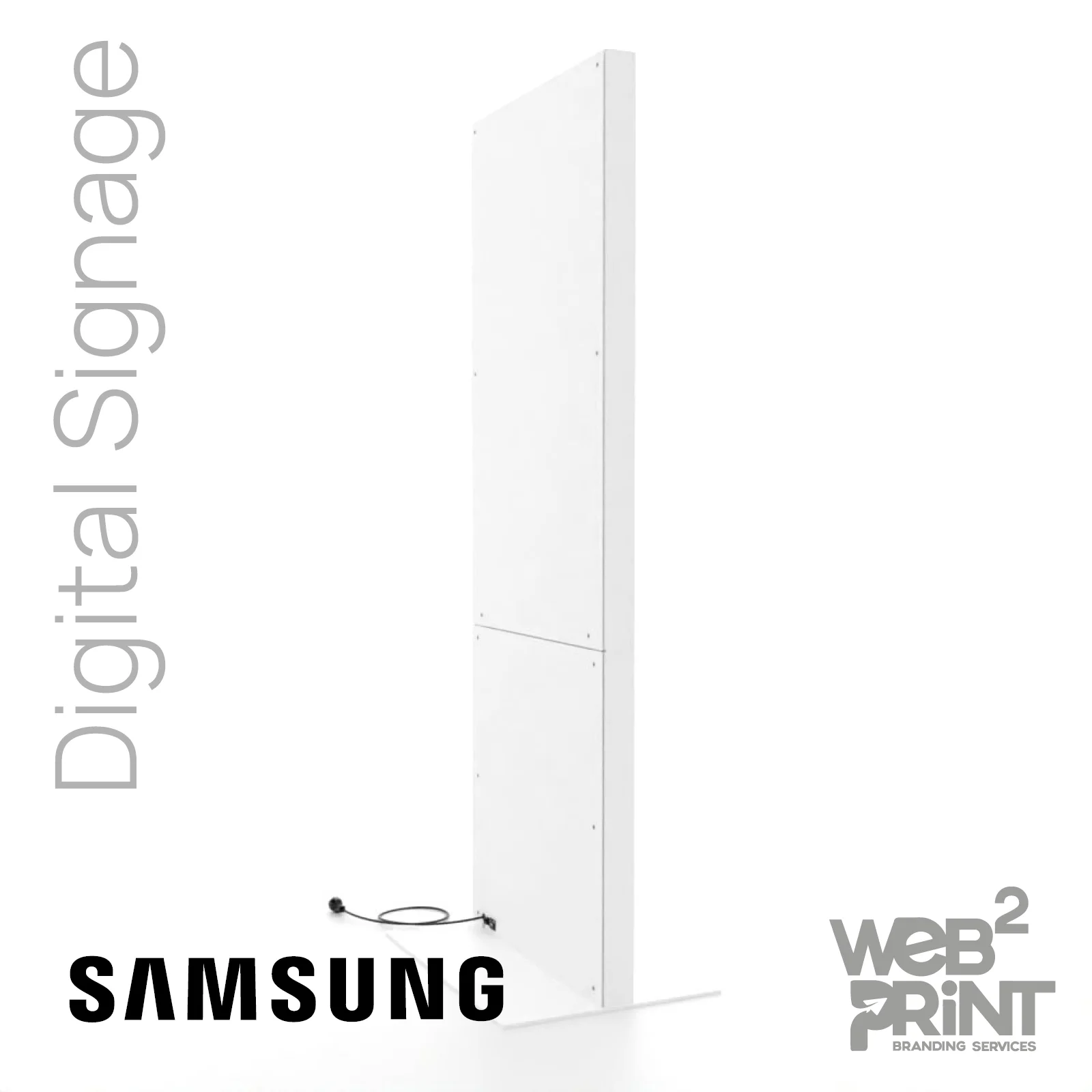 Διαφημιστική Οθόνη Samsung Digital Signage Λευκή Web2Print3 Διαφημιστική Οθόνη Samsung Digital Signage Λευκή Web2Print