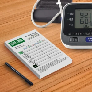 Σημειωματάριο Καταγραφής Πίεσης A6 25 Φύλλα Έγχρωμη Εκτύπωση Χαρτί 90gm² γραφής 1